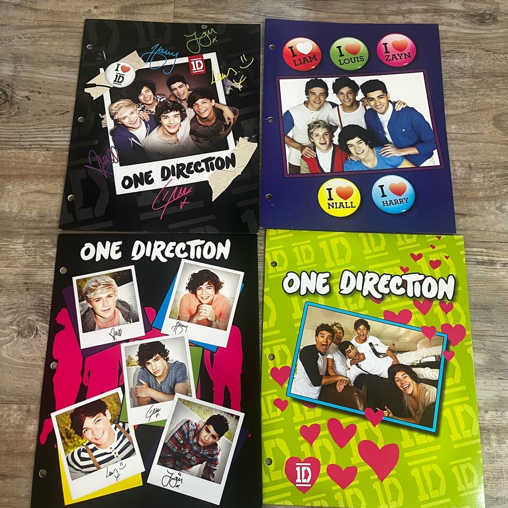 1D One Direction Multicolor Folders